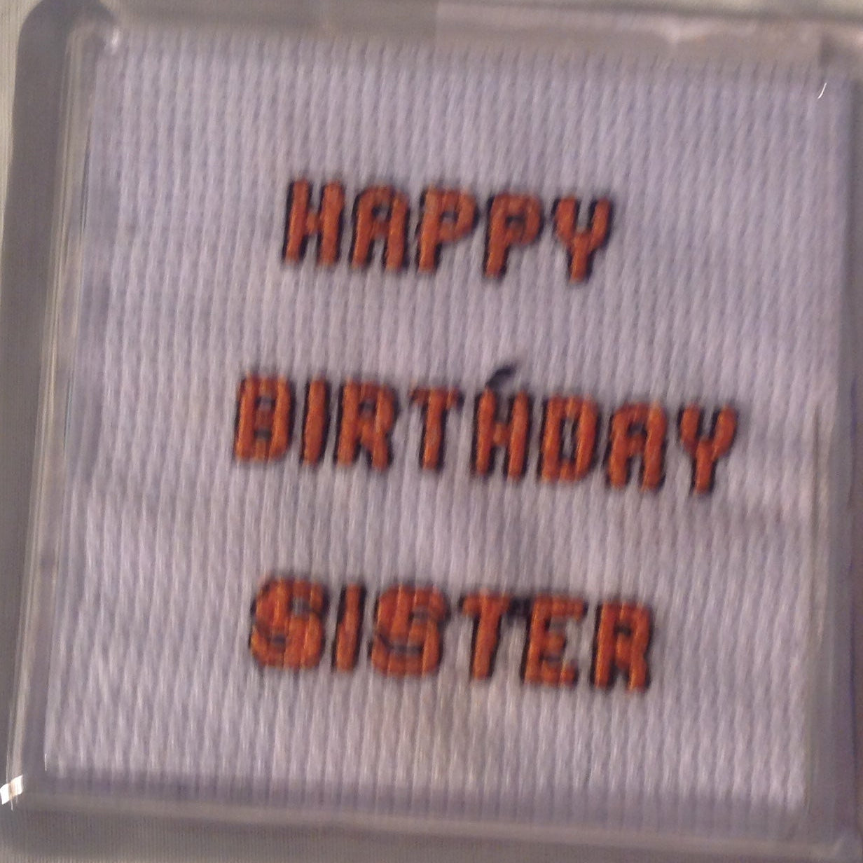 HAND MADE CROSS STICH FRIDGE MAGNET INCLUDING P&P TO UK SALE ON 2 ITEMS PLUS ACROSS MY SHOP CODE 130