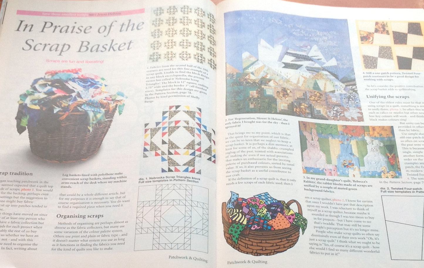 PATCH WORK & QUILTING MAGAZINES INCLUDING P&P TO UK SALE ON 2 ITEMS PLUS CODE 124