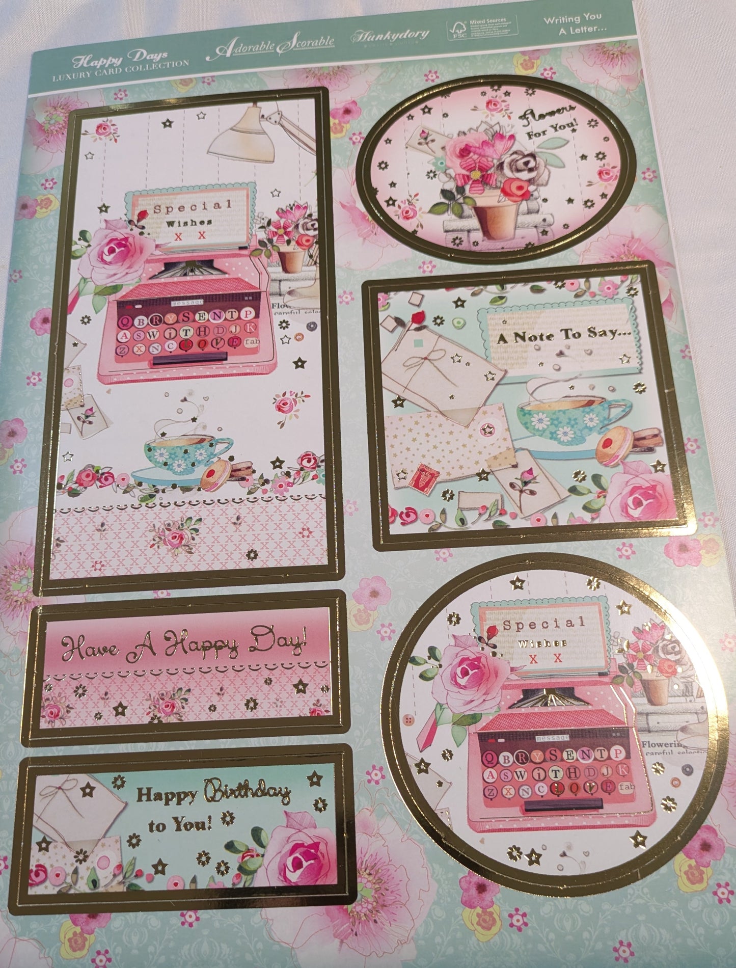 BUY 1 A4 SHEET WITH 2 CARDS SALE ON TWO ITEMS PLUS ACROSS MY SHOP P&P INCLUDED TO UK CODE 97