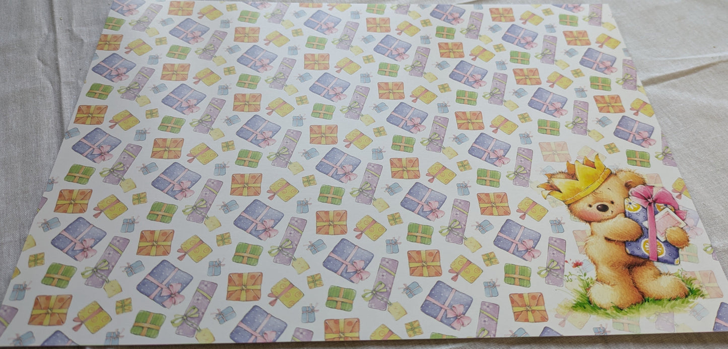 A4 DECORATED CARD 10 SHEETS SALE ON TWO ITEMS PLUS ACROSS MY SHOP P&P INCLUDED CODE 16