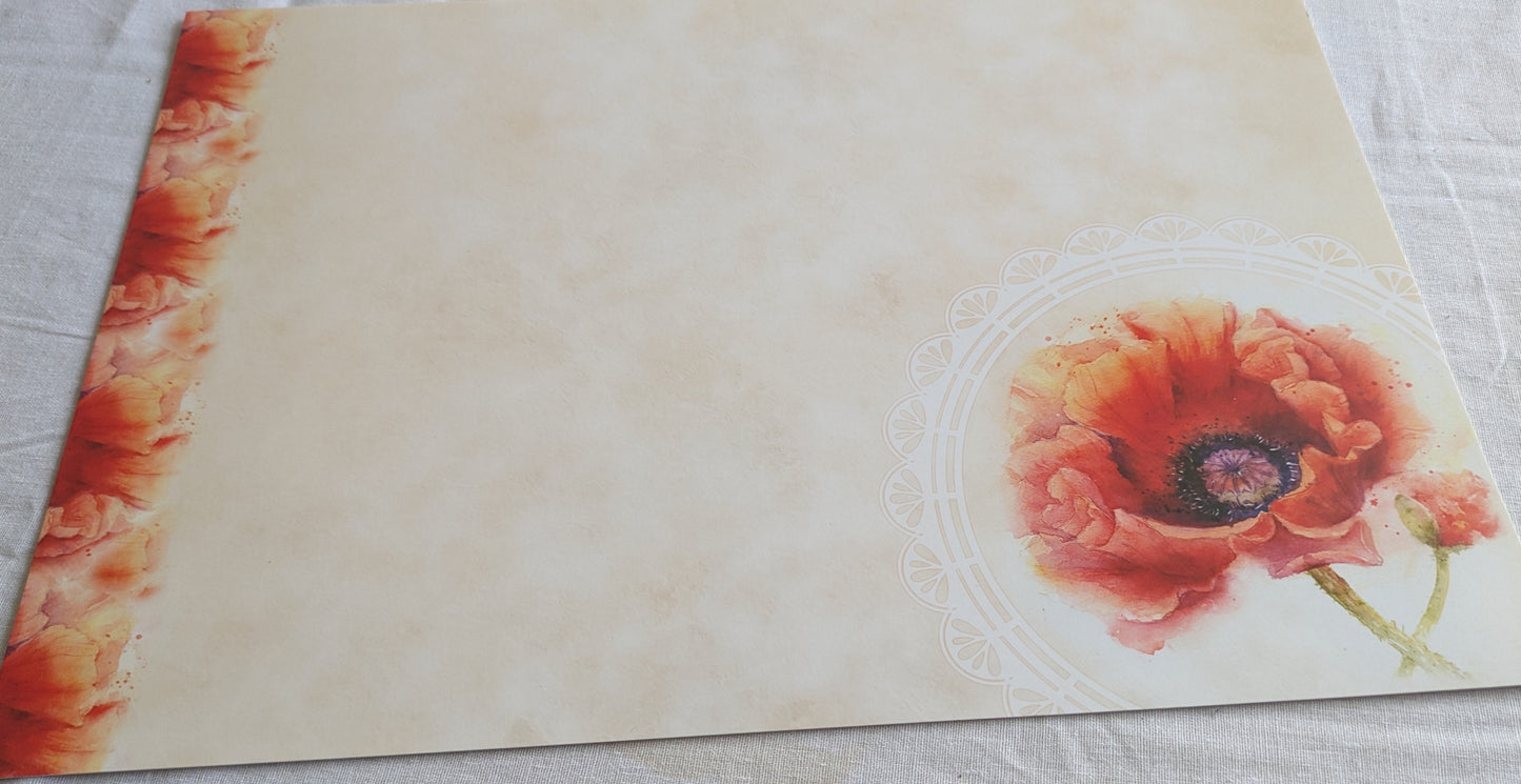 A4 DECORATED CARD 10 SHEETS SALE ON TWO ITEMS PLUS ACROSS MY SHOP P&P INCLUDED CODE 129