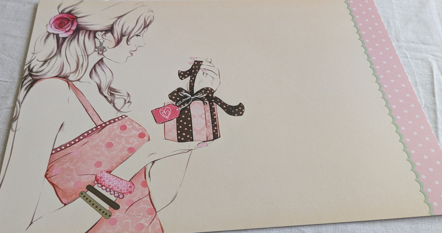 A4 DECORATED CARD 10 SHEETS SALE ON TWO ITEMS PLUS ACROSS MY SHOP P&P INCLUDED CODE 130