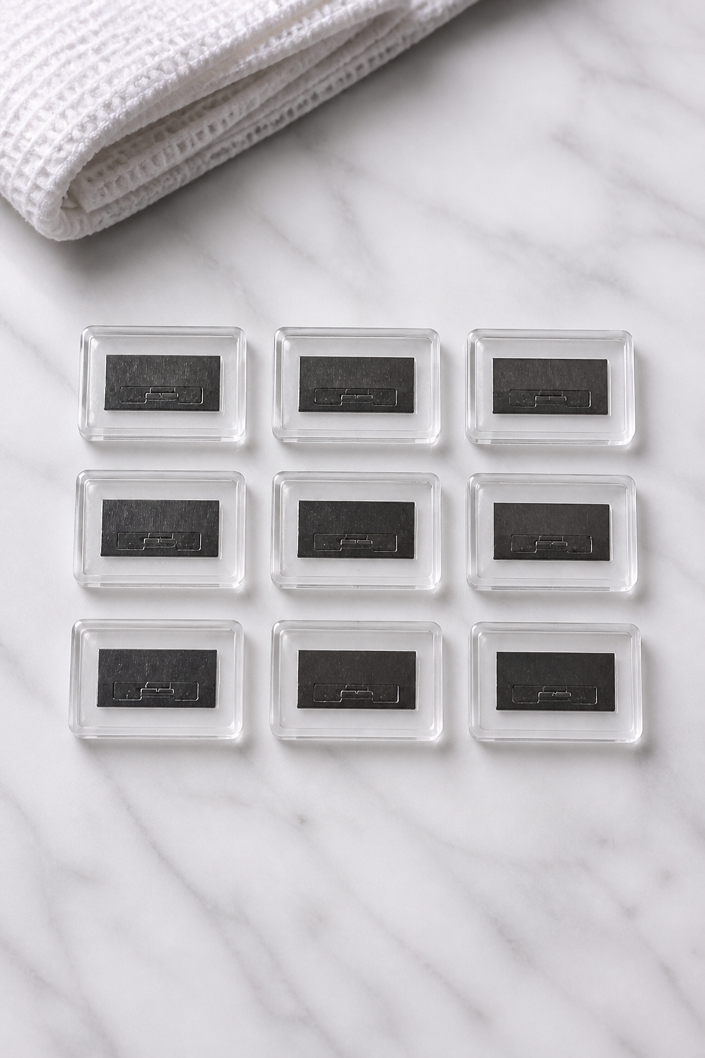 9 CROSS STITCH BLANK FRIDGE MAGNETS SIZE 55MM X 35MM BITS SALE ON TWO ITEMS ACROSS MY SHOP INCLUDING P&P TO UK CODE 103