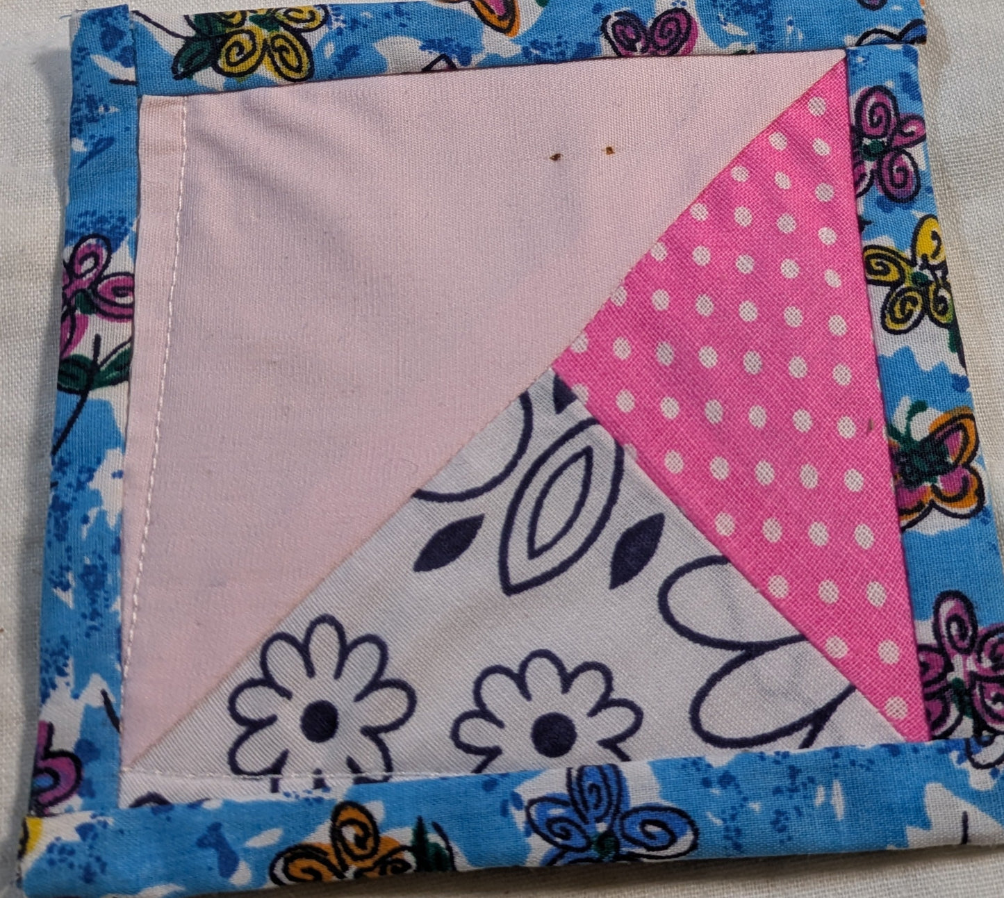 HAND MADE FABRIC COASTERS INCLUDING P&P TO UK SALE ON 2 ITEMS + ACROSS MY SHOP CODE 163