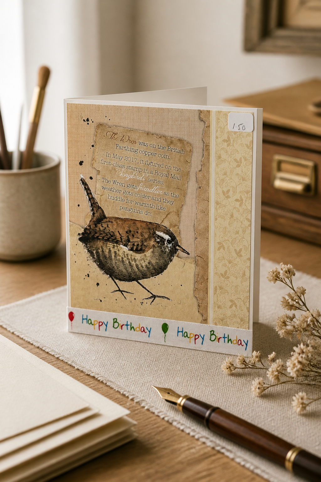 6x6 INCH BIRD CARDS HAPPY BIRTHDAY SALE ON TWO ITEMS PLUS ACROSS MY SHOP INCLUDING P&P TO UK CODE 28