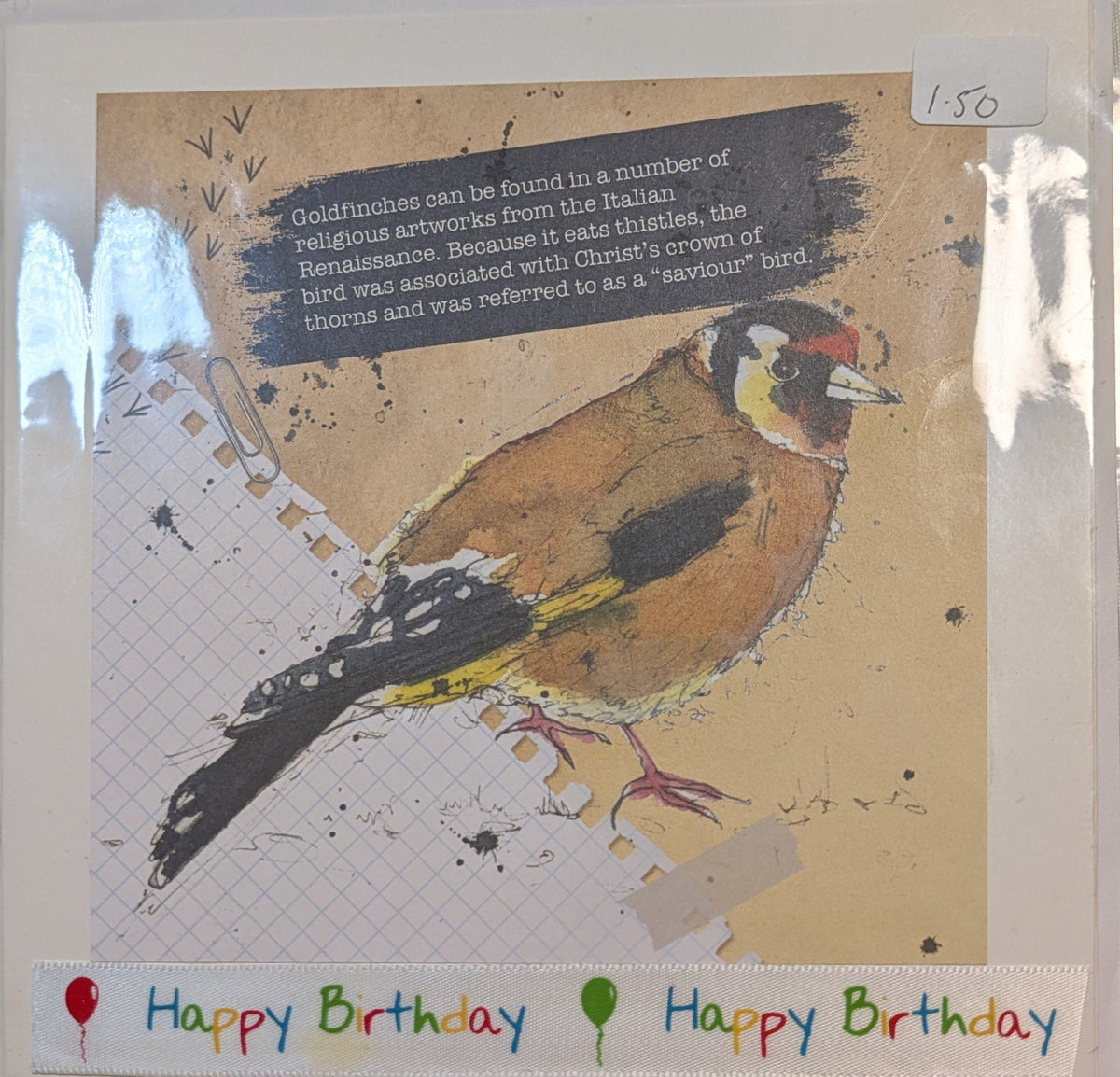 6x6 INCH BIRD CARDS HAPPY BIRTHDAY SALE ON TWO ITEMS PLUS ACROSS MY SHOP INCLUDING P&P TO UK CODE 32