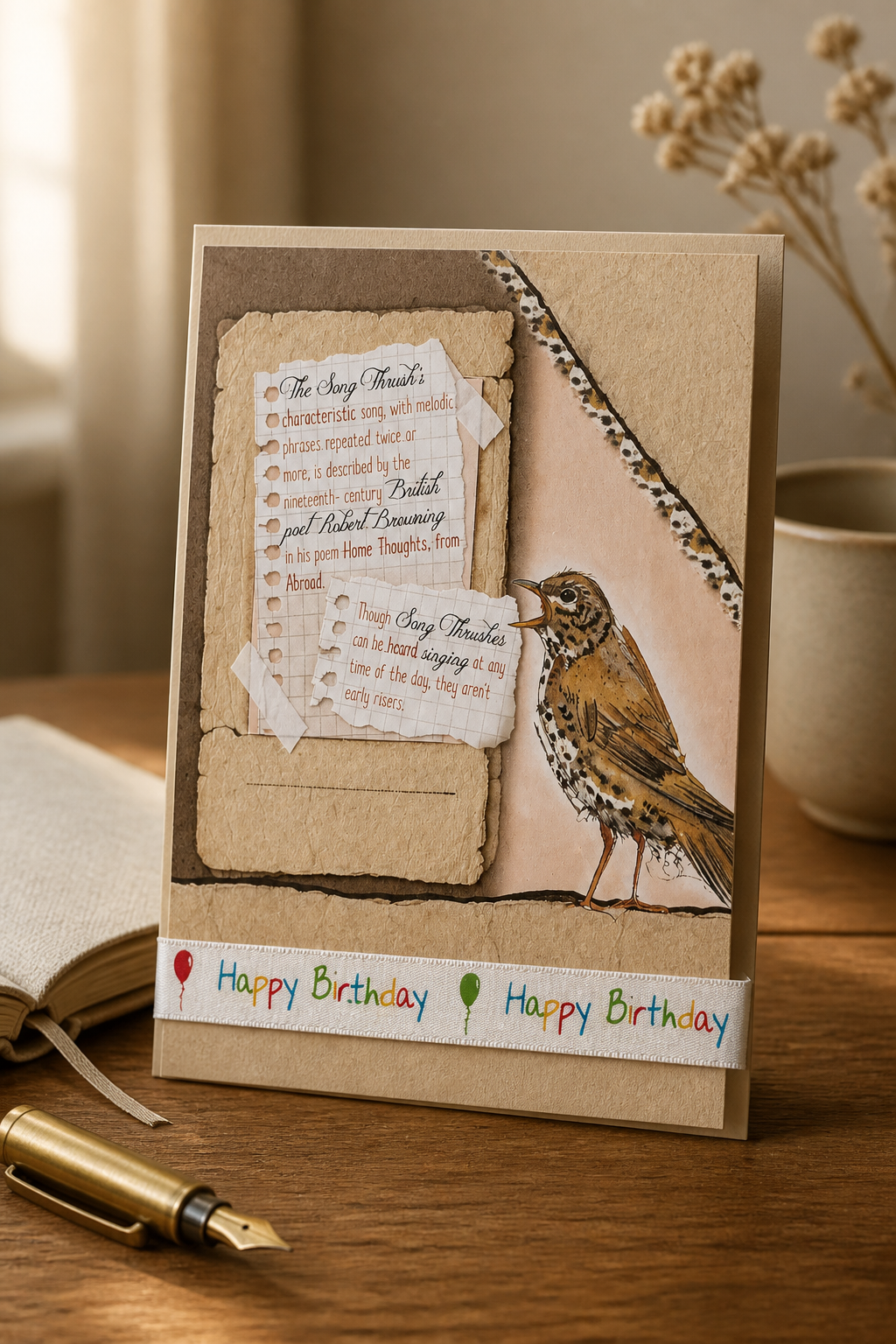 6x6 INCH BIRD CARDS HAPPY BIRTHDAY SALE ON TWO ITEMS PLUS ACROSS MY SHOP INCLUDING P&P TO UK CODE 42