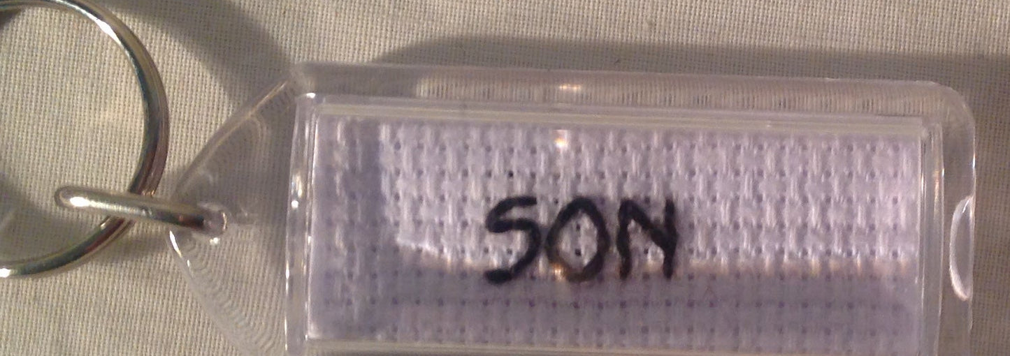 CROSS STITCH LONG KEYRINGS INCLUDING P&P TO UK SALE ON 2 ITEMS + ACROSS MY SHOP CODE 300