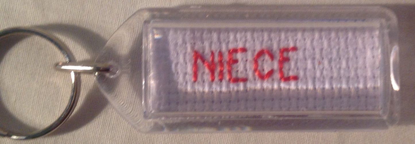 CROSS STITCH LONG KEYRINGS INCLUDING P&P TO UK SALE ON 2 ITEMS + ACROSS MY SHOP CODE 301