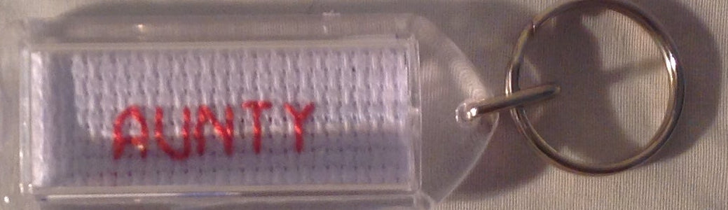 CROSS STITCH LONG KEYRINGS INCLUDING P&P TO UK SALE ON 2 ITEMS + ACROSS MY SHOP CODE 311