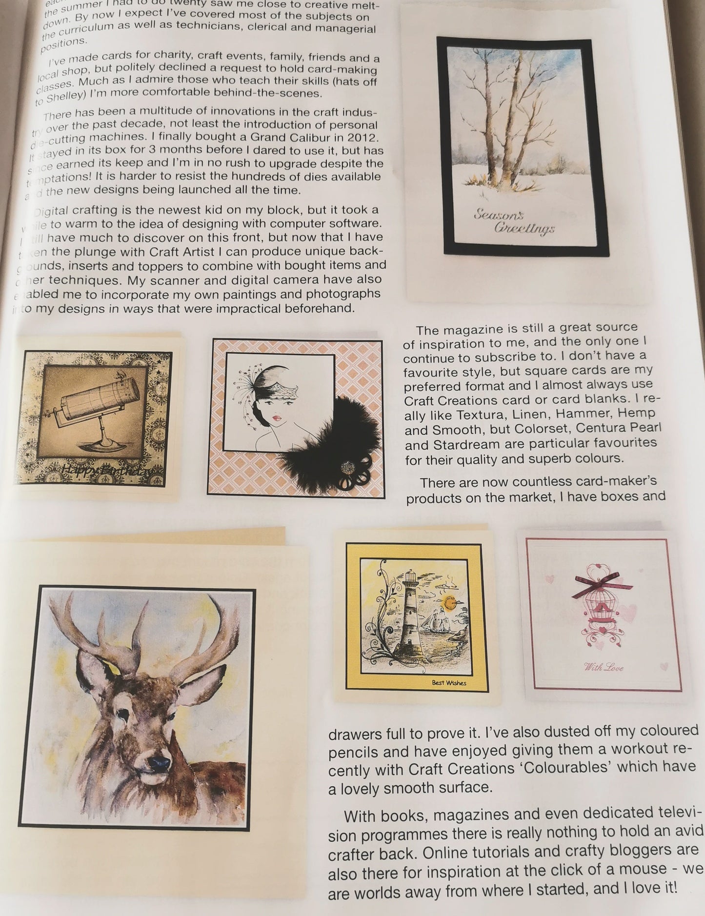 CRAFT CREATIONS MAGAZINE INCLUDING P&P TO UK SALE ON 2 ITEMS PLUS ACROSS MY SHOP CODE 83