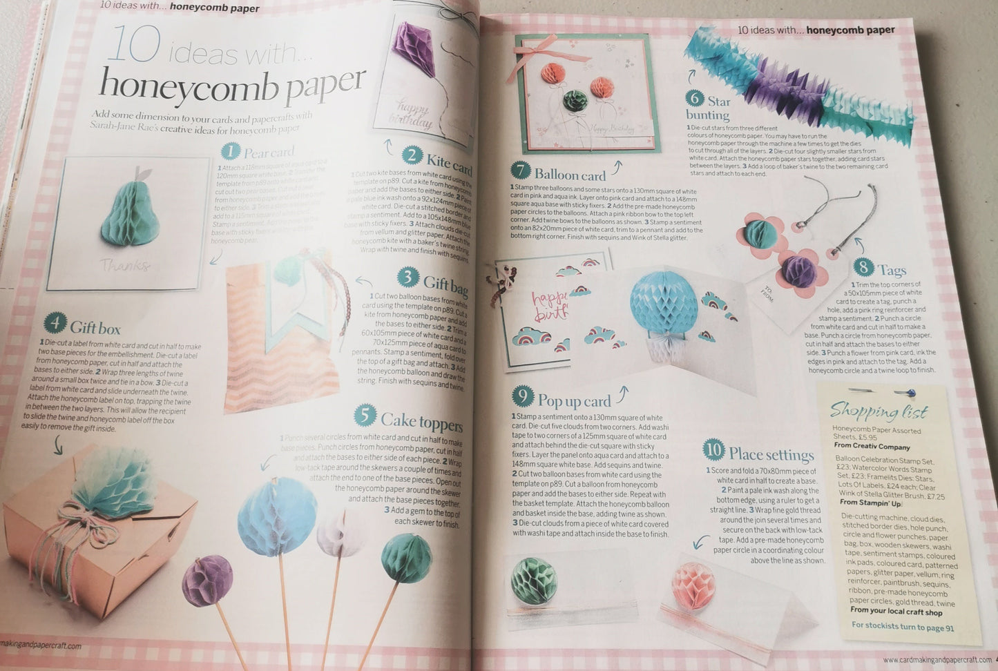 CARD & PAPER MAKING INCLUDING P&P TO UK SALE ON 2 ITEMS PLUS ACROSS MY SHOP CODE 411