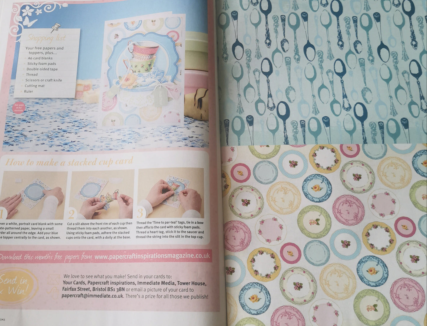 PAPERCRAFT INSPIRATIONS INCLUDING P&P TO UK SALE ON 2 ITEMS PLUS ACROSS MY SHOP CODE 509