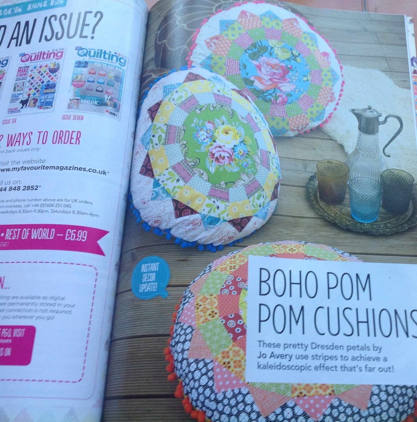 5 QUILTING MAGAZINES INCLUDING P&P TO UK SALE ON 2 ITEMS PLUS ACROSS MY SHOP CODE 103