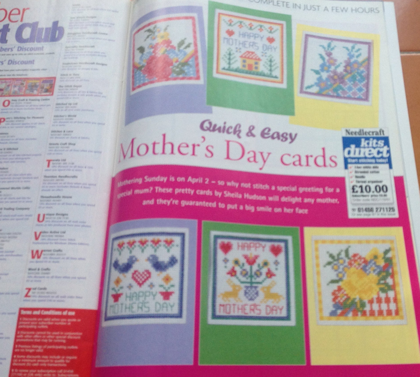 NEEDLE CRAFT MAGAZINES INCLUDING P&P TO UK SALE ON 2 ITEMS PLUS ACROSS MY SHOP CODE 151
