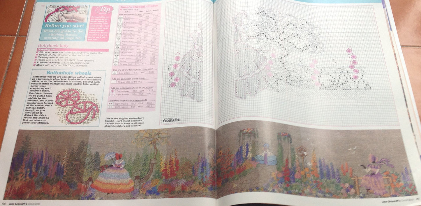 JANE GREENOFF'S CROSS STITCH INCLUDING P&P TO UK SALE ON 2 ITMES PLUS ACROSS MY SHOP CODE 40