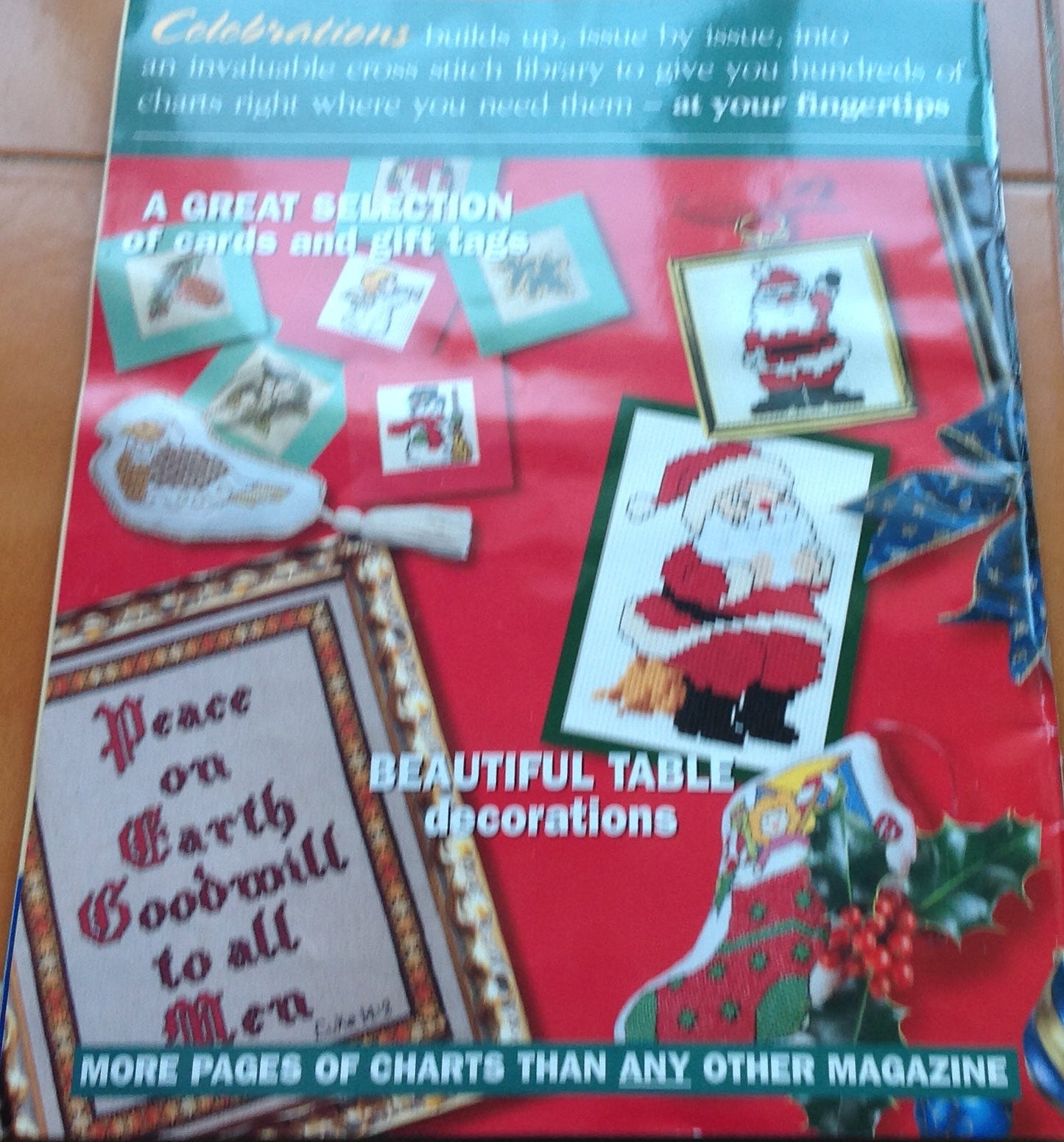 CELEBRATIONS IN CROSS STITCH MAGAZINE INCLUDING P&P TO UK SALE ON 2 ITMES PLUS ACROSS MY SHOP CODE 157