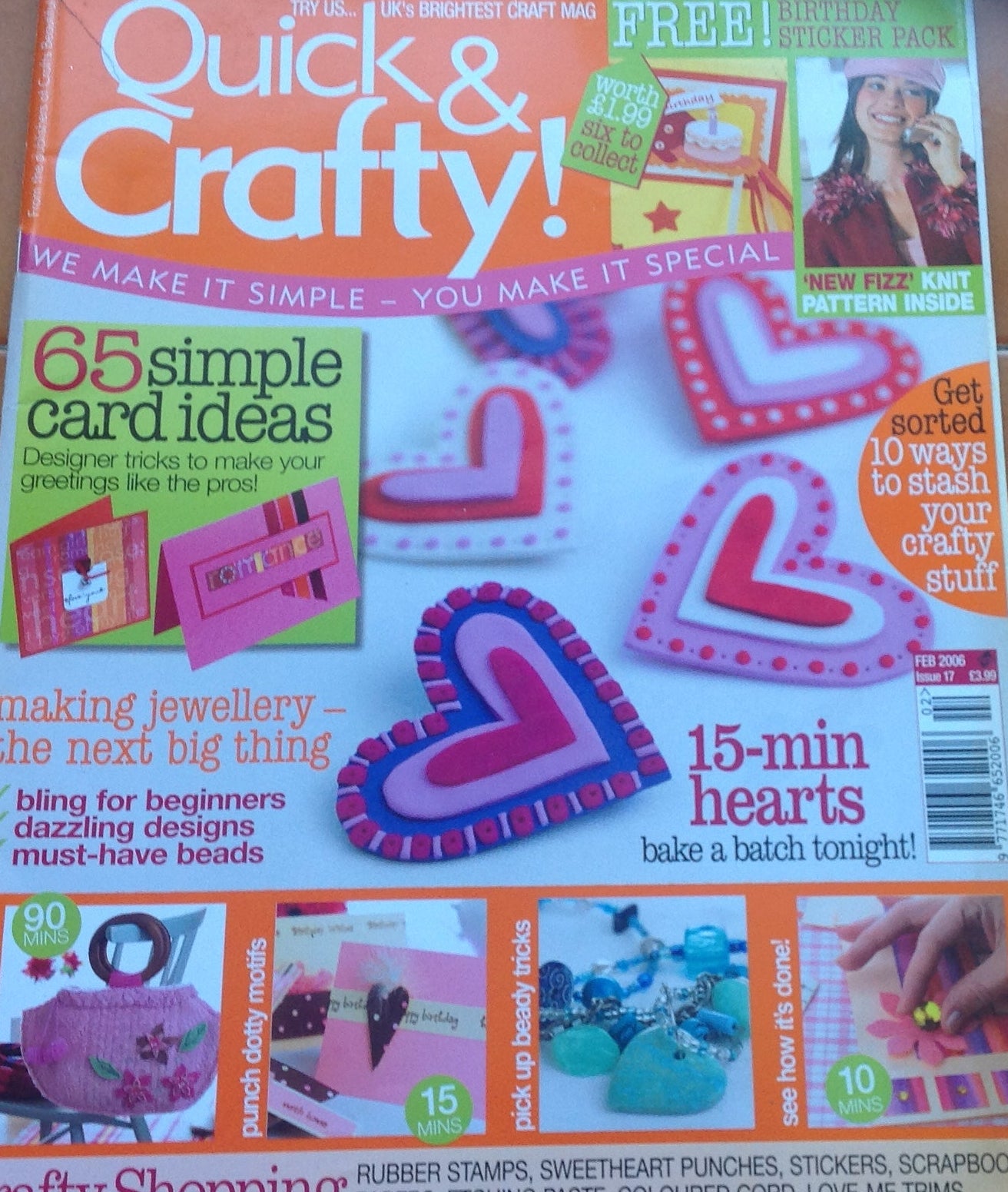 QUICK & CRAFTY MAGAZINE INCLUDING P&P TO UK SALE ON 2 ITEMS PLUS ACROSS MY SHOP  CODE 36