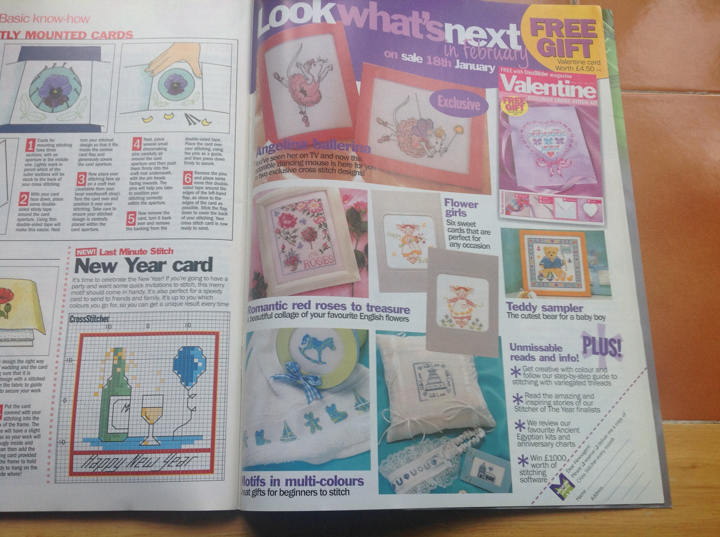 CROSS STITCH MAGAZINE INCLUDING P&P TO UK CODE 12