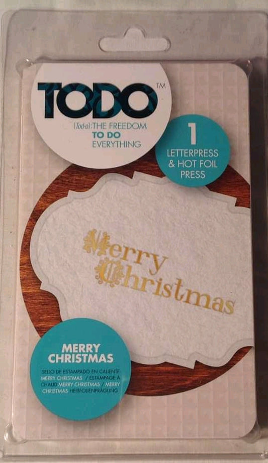 TODO LETTERPRESS & HOT FOIL PRESS MERRY CHRISTMAS SALE ON 2 ITEMS + ACROSS MY SHOP INCLUDING P&P TO UK CODE 5