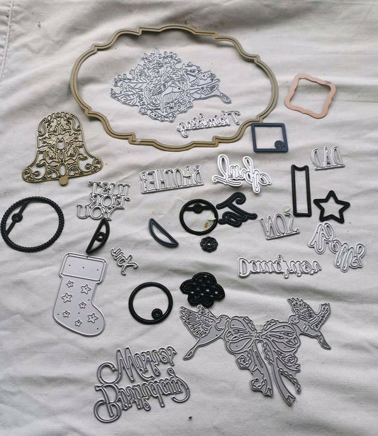 20 MIX DIE CUTTERS ALL DIFFRENT SIZES SALE ON 2 ITEMS + ACROSS MY SHOP INCLUDING P&P TO UK CODE 21