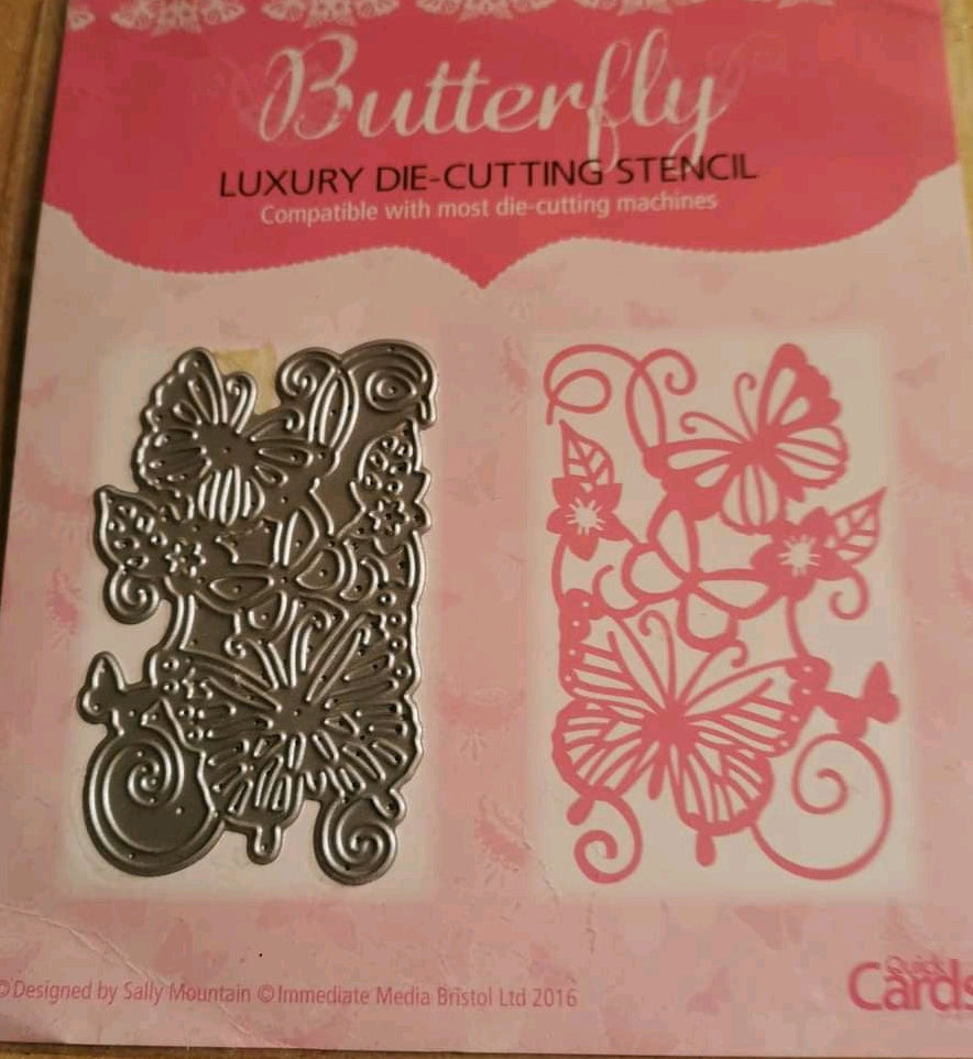 BUTTERRFLY LUXURY DIE CUTTING STENCIL SALE ON 2 ITEMS + ACROSS MY SHOP INCLUDING P&P TO UK 14