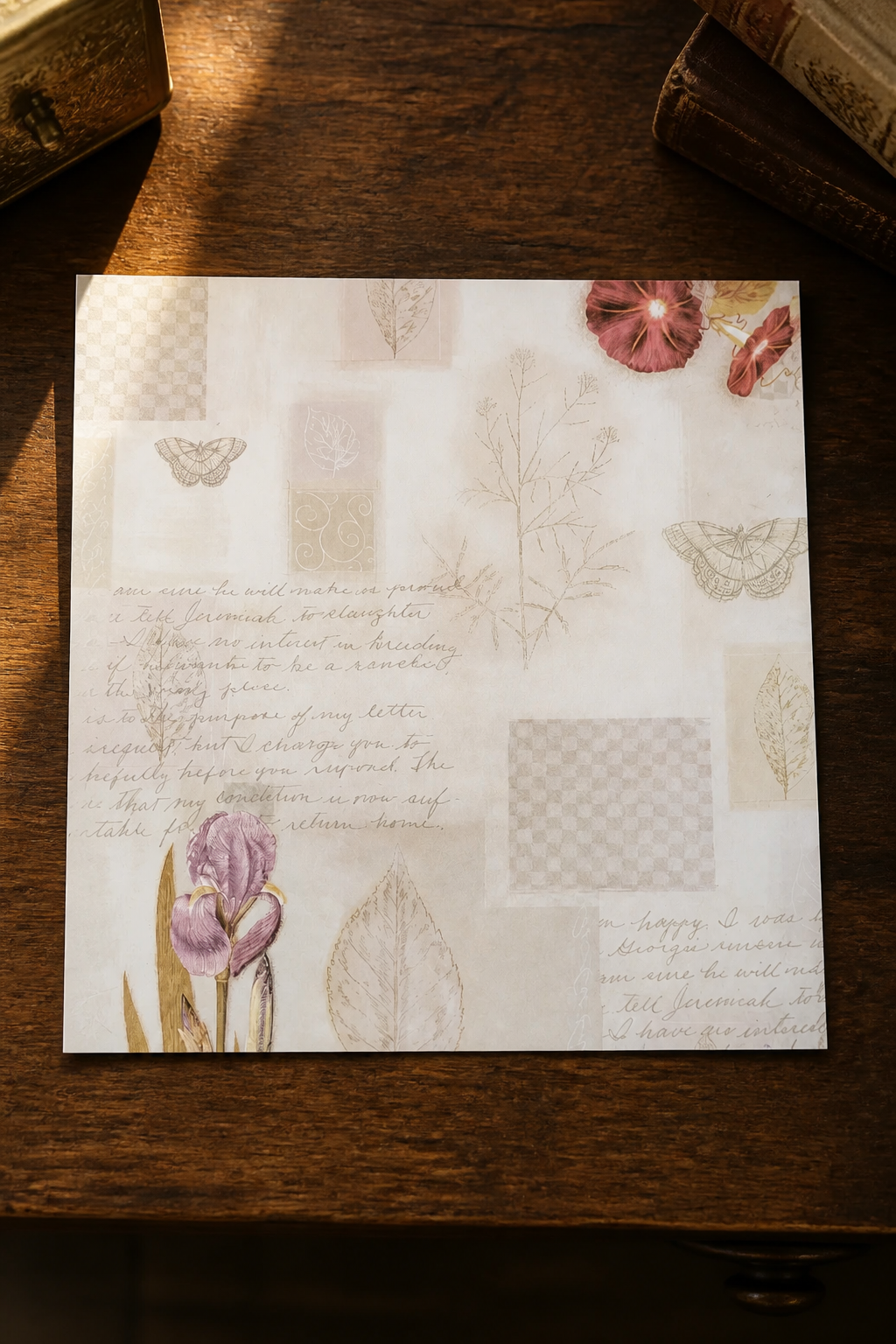 10 SHEETS 30CM X 30CM DECORATED PAPER SALE ON TWO ITEMS PLUS ACROSS MY SHOP P&P INCLUDED TO UK CODE 31