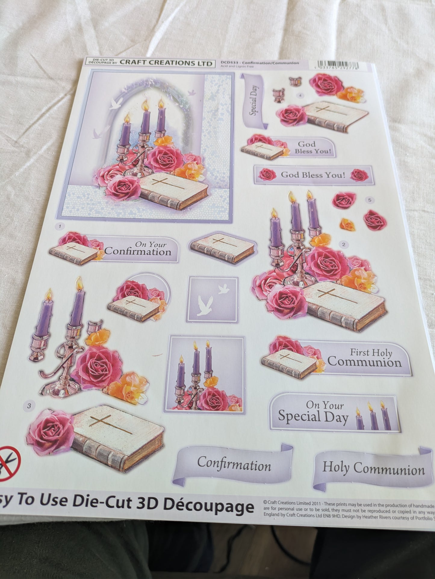 BUY 2 6X6 INCH 3D CARD KITS SALE ON TWO ITEMS PLUS ACROSS MY SHOP P&P INCLUDED CODE 35