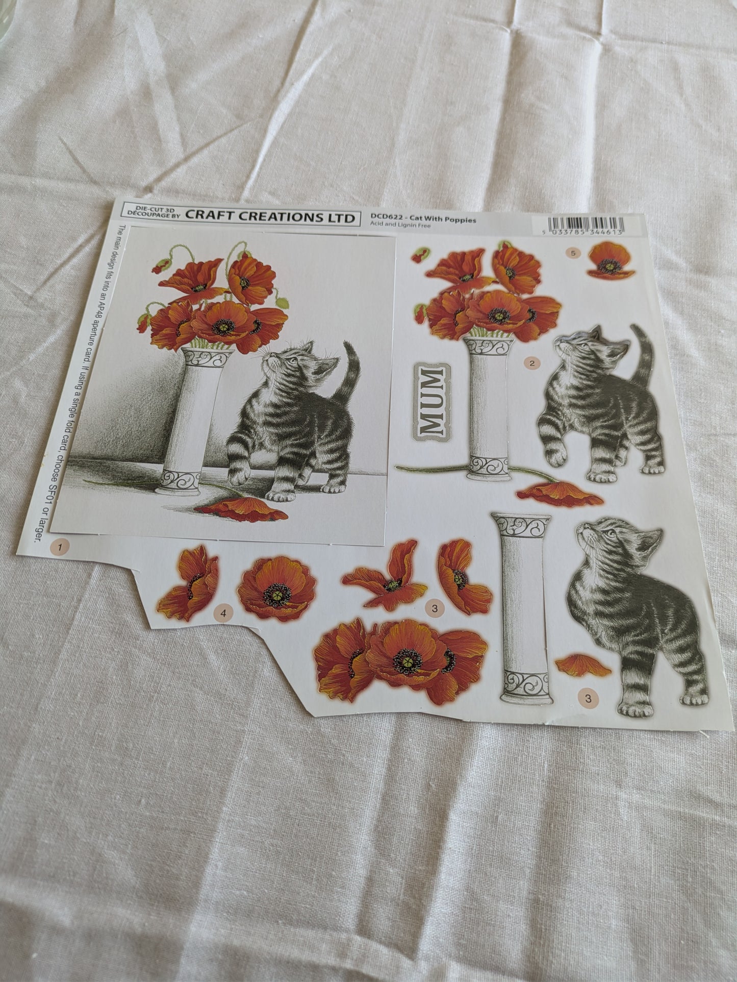 BUY 2 6X6 INCH 3D CARD KITS SALE ON TWO ITEMS PLUS ACROSS MY SHOP P&P INCLUDED CODE 41