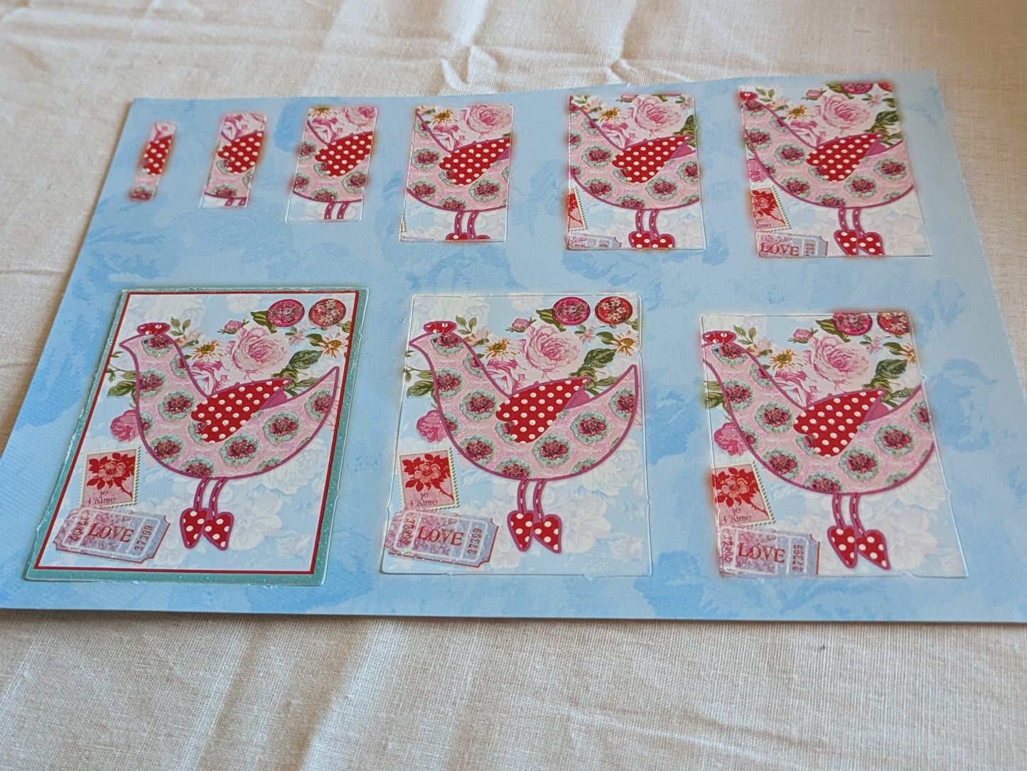 BUY 2 6X6 INCH 3D CARD KITS SALE ON TWO ITEMS PLUS ACROSS MY SHOP P&P INCLUDED CODE 122