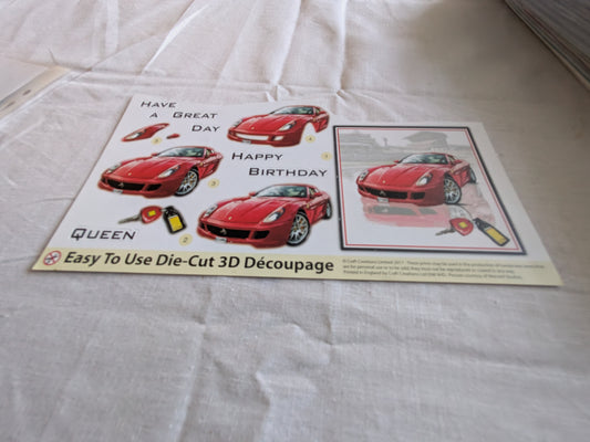 BUY 2 6X6 INCH 3D CARD KITS SALE ON TWO ITEMS PLUS ACROSS MY SHOP P&P INCLUDED CODE 160