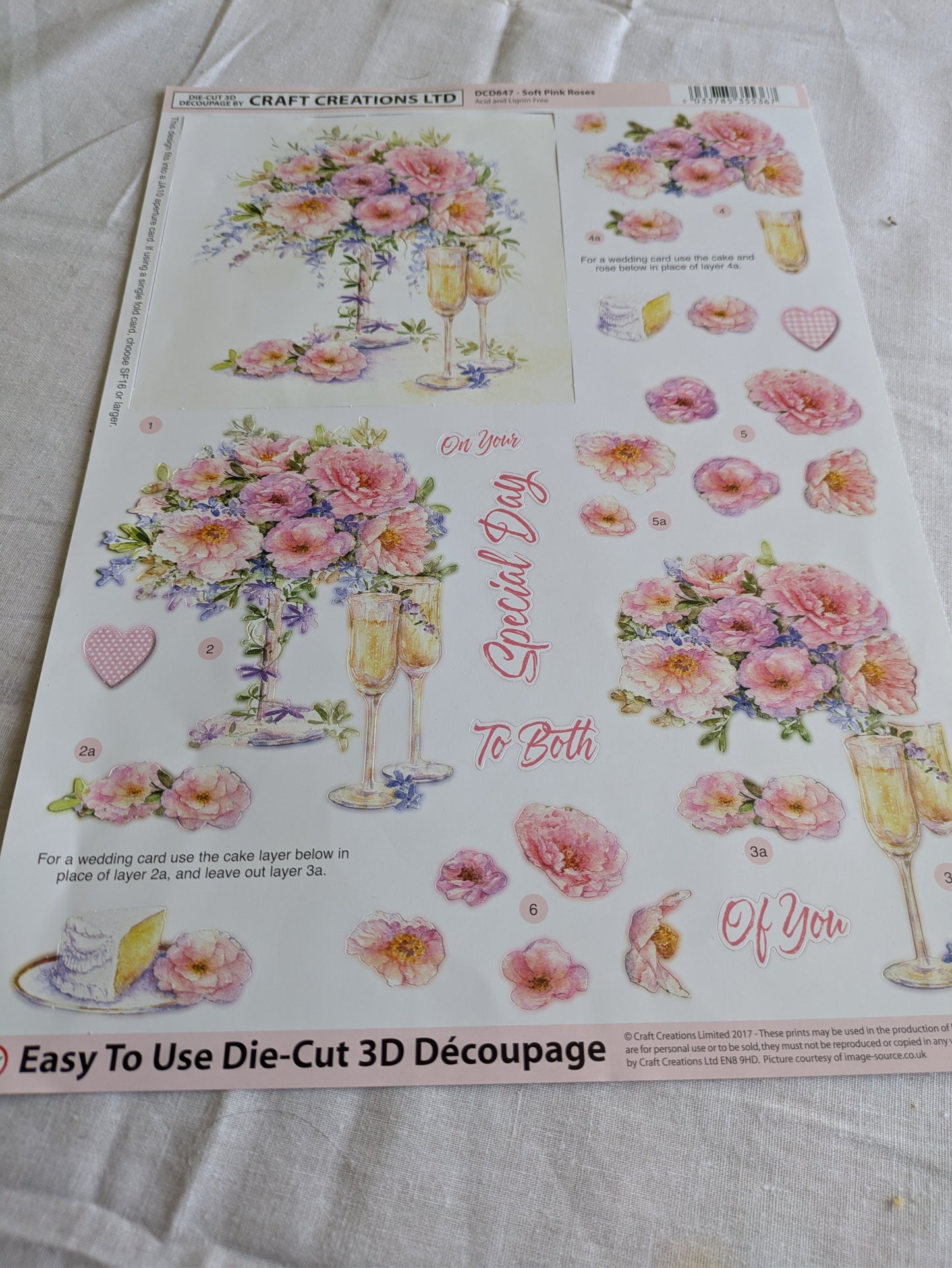 BUY 2 6X6 INCH 3D CARD KITS SALE ON TWO ITEMS PLUS ACROSS MY SHOP P&P INCLUDED CODE 192