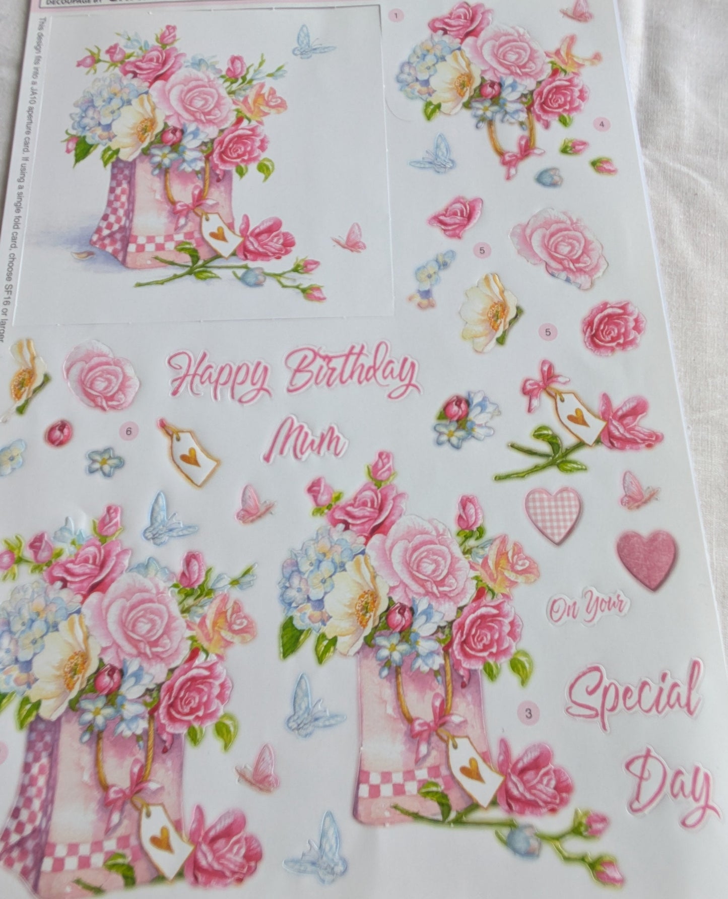 BUY 2 6X6 INCH 3D CARD KITS SALE ON TWO ITEMS PLUS ACROSS MY SHOP P&P INCLUDED TO UK CODE 236