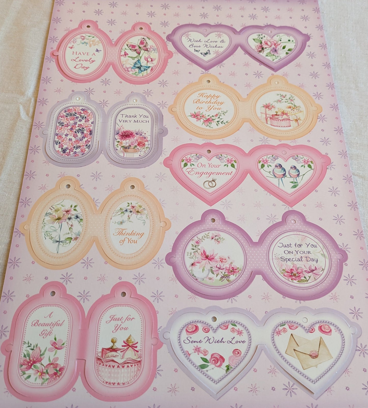 BUY 1 A4 SHEET WITH 2 CARDS SALE ON TWO ITEMS PLUS ACROSS MY SHOP P&P INCLUDED TO UK CODE 91