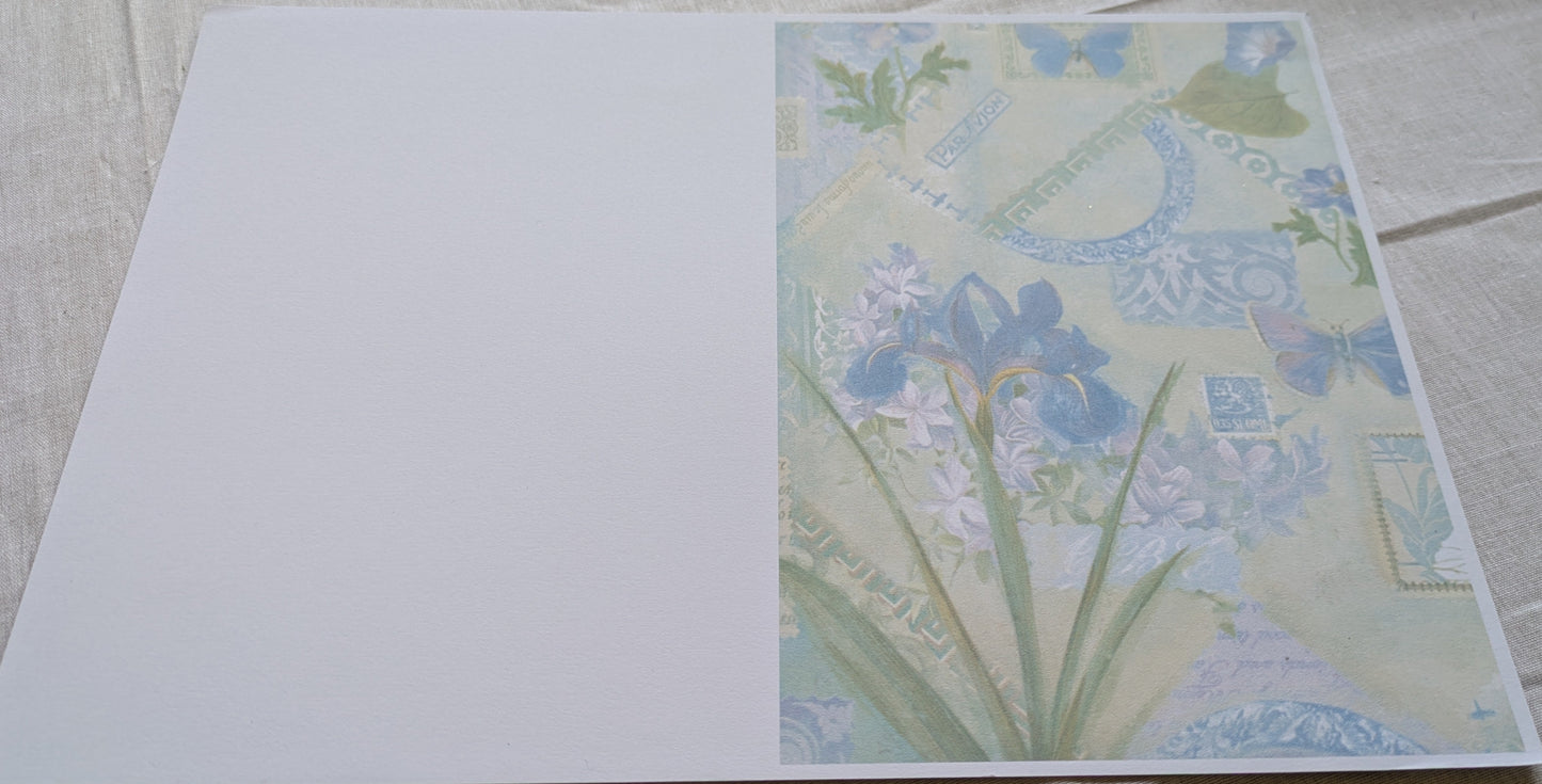 A4 DECORATED CARD 10 SHEETS SALE ON TWO ITEMS PLUS ACROSS MY SHOP P&P INCLUDED CODE 58