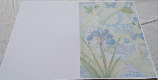 A4 DECORATED CARD 10 SHEETS SALE ON TWO ITEMS PLUS ACROSS MY SHOP P&P INCLUDED CODE 58