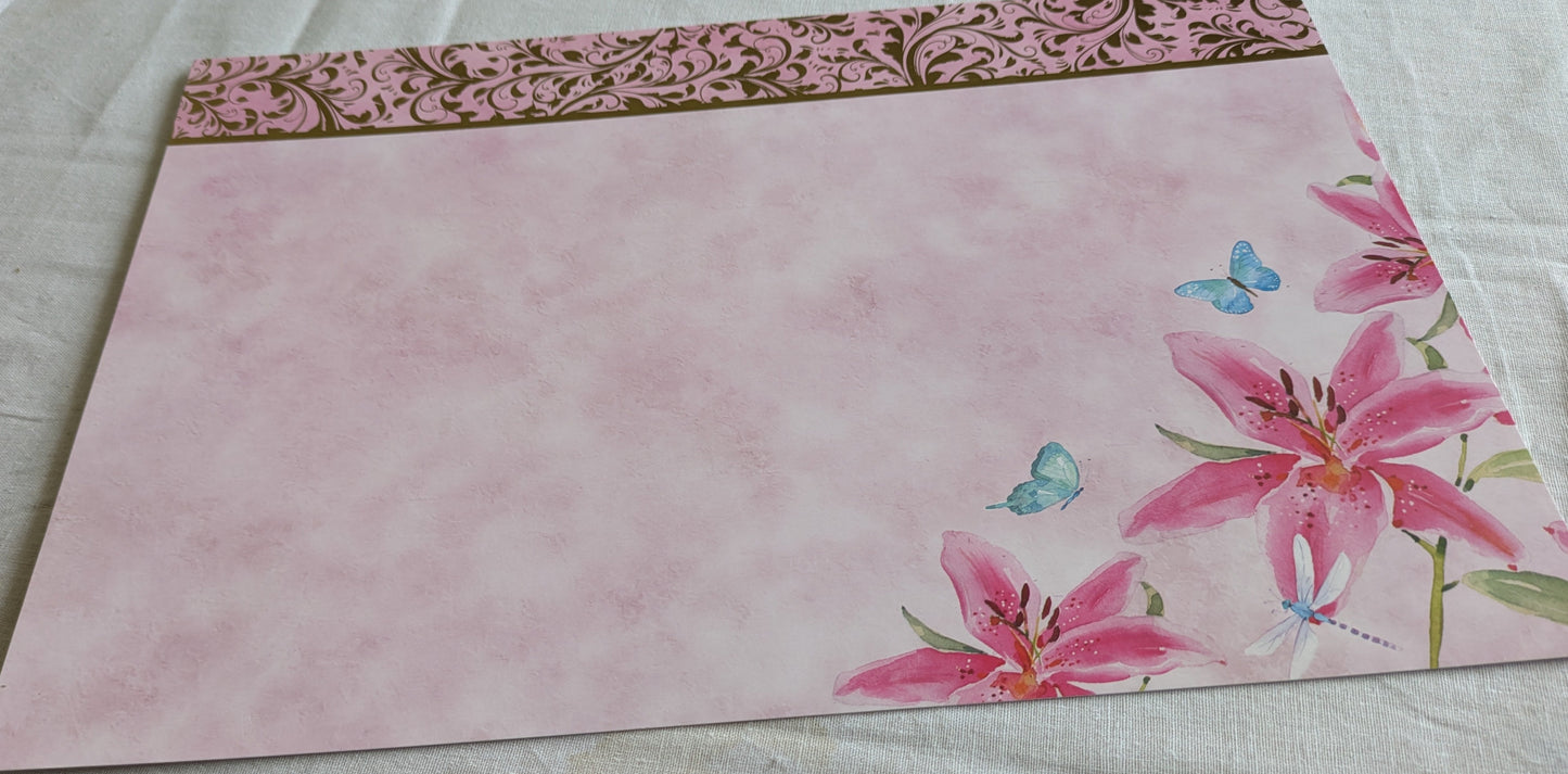 A4 DECORATED CARD 10 SHEETS SALE ON TWO ITEMS PLUS ACROSS MY SHOP P&P INCLUDED CODE 125