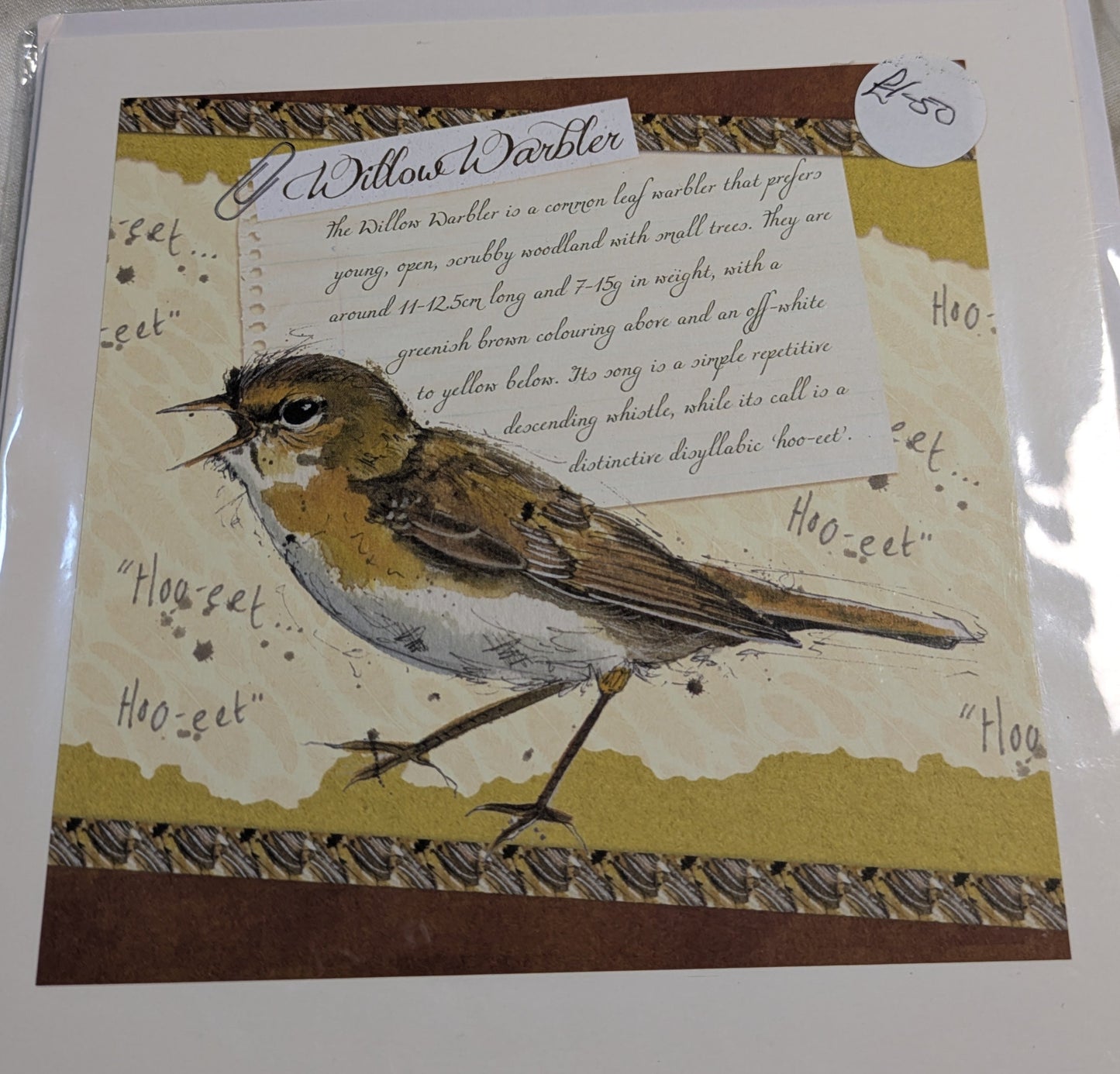 HAND MADE 6x6 INCH BIRD CARDS SALE ON 2 ITEMS ACROSS MY SHOP INCLUDING P&P TO UK  CODE 22