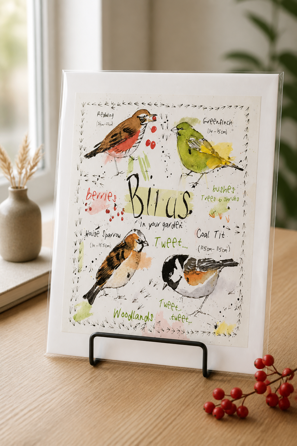 HAND MADE 6x6 INCH BIRD CARDS SALE ON 2 ITEMS ACROSS MY SHOP INCLUDING P&P TO UK  CODE 3
