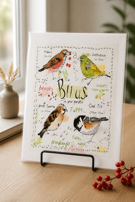 HAND MADE 6x6 INCH BIRD CARDS SALE ON 2 ITEMS ACROSS MY SHOP INCLUDING P&P TO UK  CODE 3