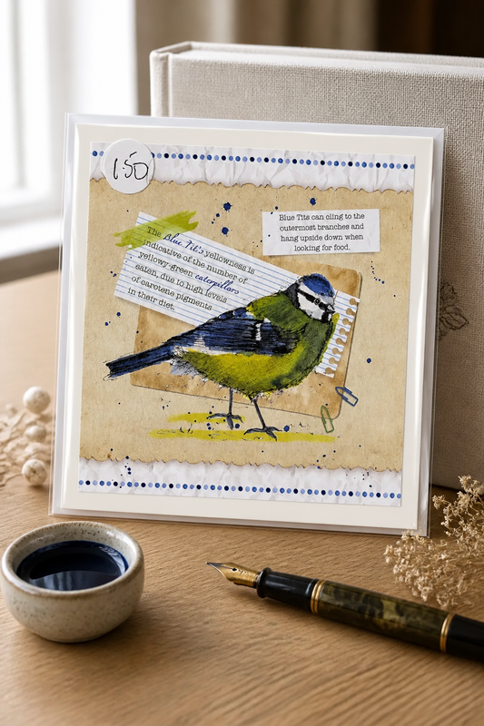 HAND MADE 6x6 INCH BIRD CARDS SALE ON 2 ITEMS ACROSS MY SHOP INCLUDING P&P TO UK  CODE 14