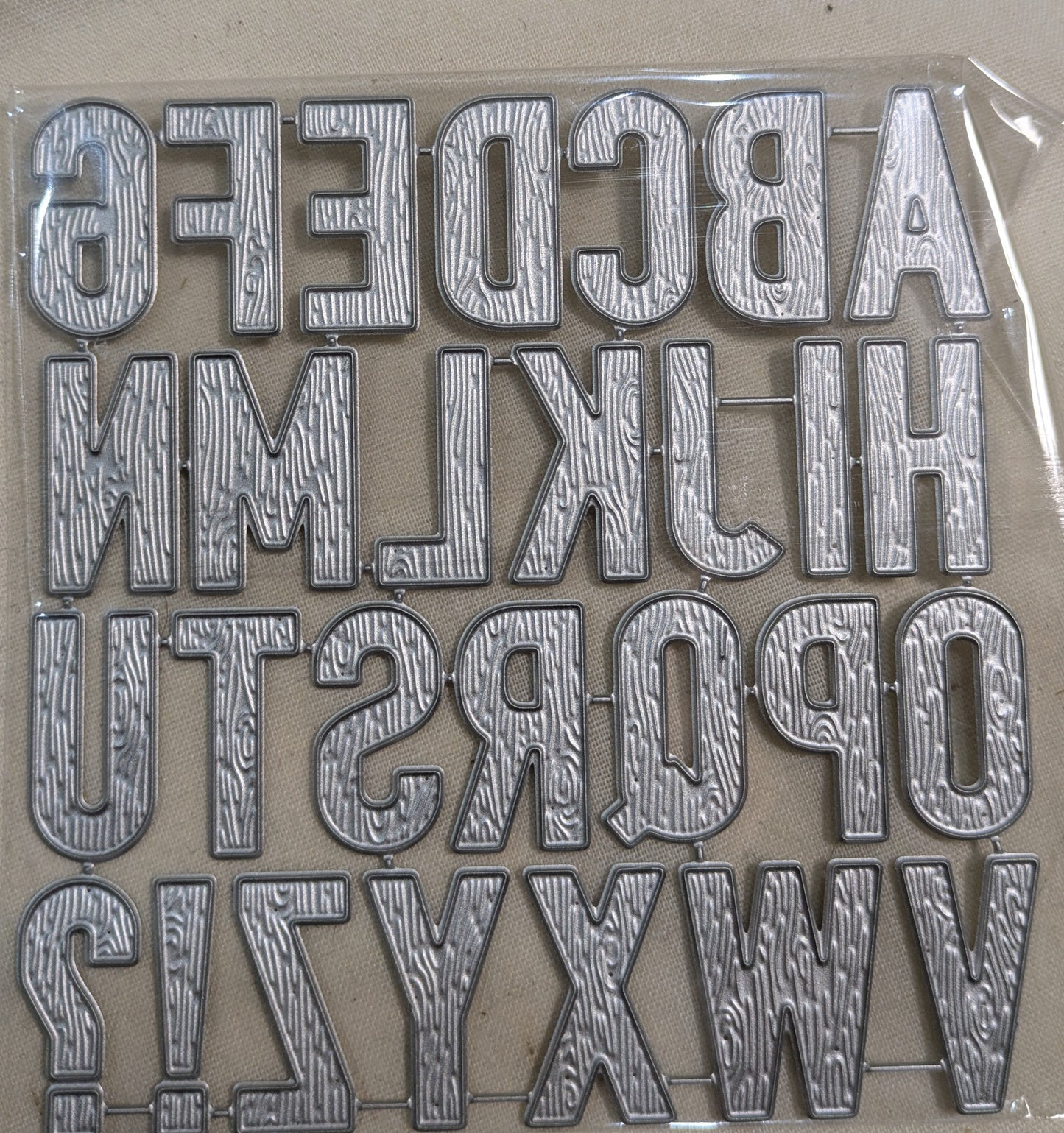 ALPHABET METAL DIE INCLUDING P&P TO UK SALE ON 2 ITEMS PLUS ACROSS MY SHOP CODE 33