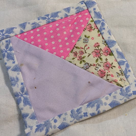 HAND MADE FABRIC COASTERS INCLUDING P&P TO UK SALE ON 2 ITEMS + ACROSS MY SHOP CODE 151