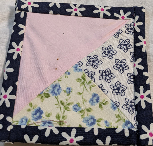 HAND MADE FABRIC COASTERS INCLUDING P&P TO UK SALE ON 2 ITEMS + ACROSS MY SHOP CODE 159
