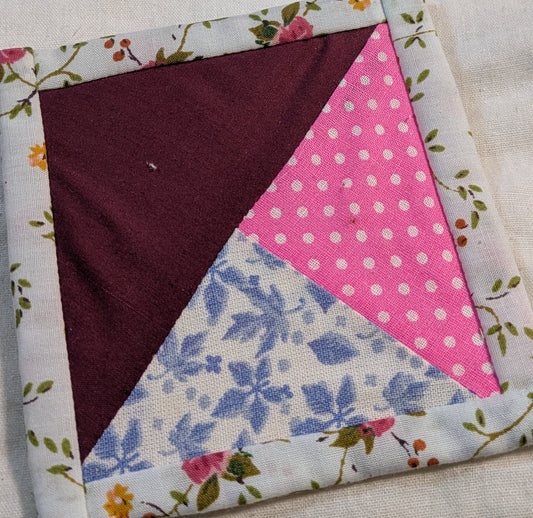 HAND MADE FABRIC COASTERS INCLUDING P&P TO UK SALE ON 2 ITEMS + ACROSS MY SHOP CODE 160