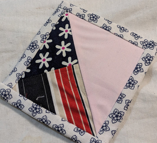 HAND MADE FABRIC COASTERS INCLUDING P&P TO UK SALE ON 2 ITEMS + ACROSS MY SHOP CODE 166