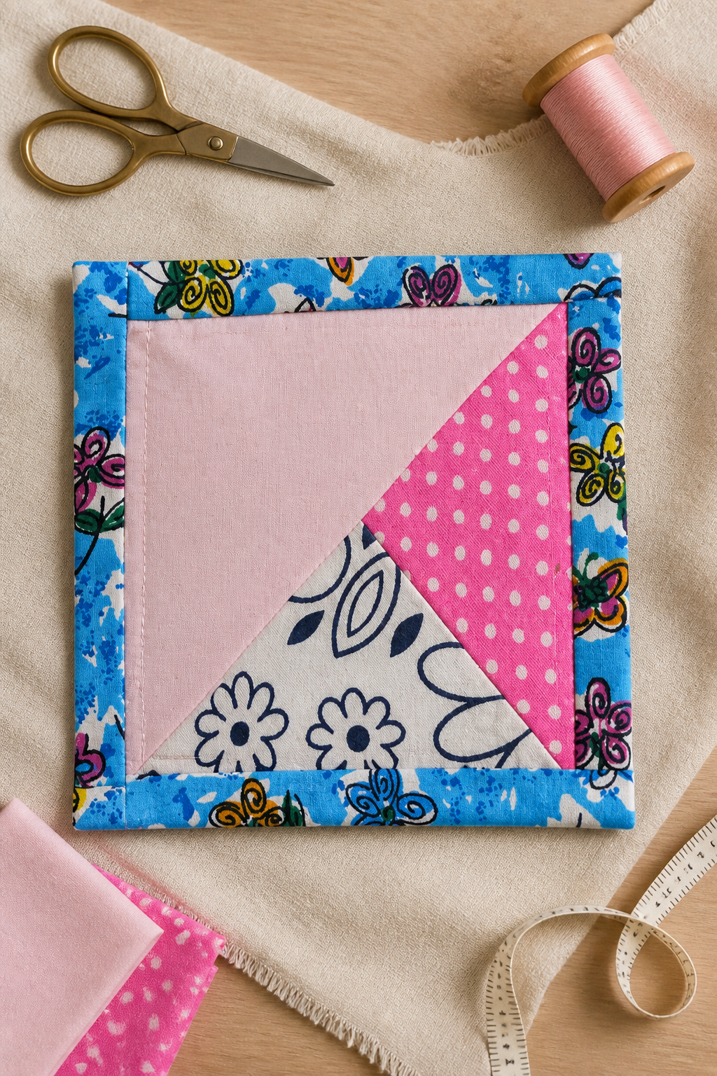 HAND MADE FABRIC COASTERS INCLUDING P&P TO UK SALE ON 2 ITEMS + ACROSS MY SHOP CODE 163