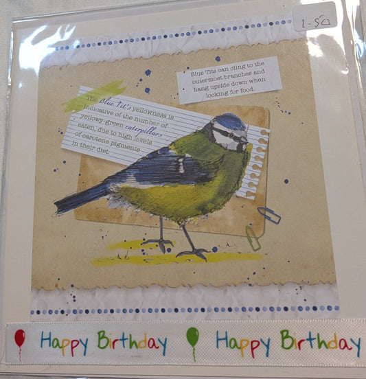 6x6 INCH BIRD CARDS HAPPY BIRTHDAY INCLUDING P&P TO UK  CODE 43