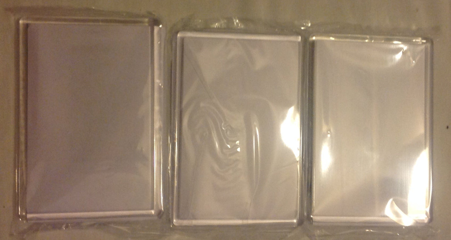 4 CROSS STITCH BLANK FRIDGE MAGNETS SIZE 65MM X 95MM BITS INCLUDING P&P TO UK CODE 100