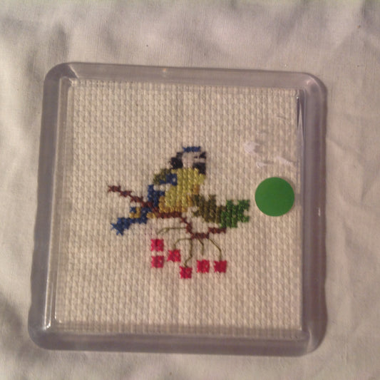 CROSS STITCH COASTER INCLUDING P&P TO UK CODE 116